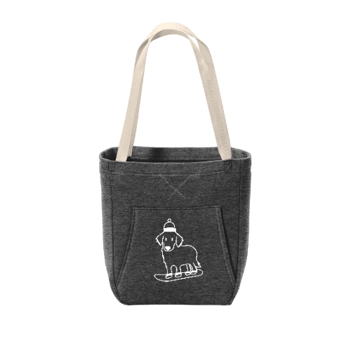Snowboarding Puppy Sweater Tote Bag - Limited edition (only 2 left)