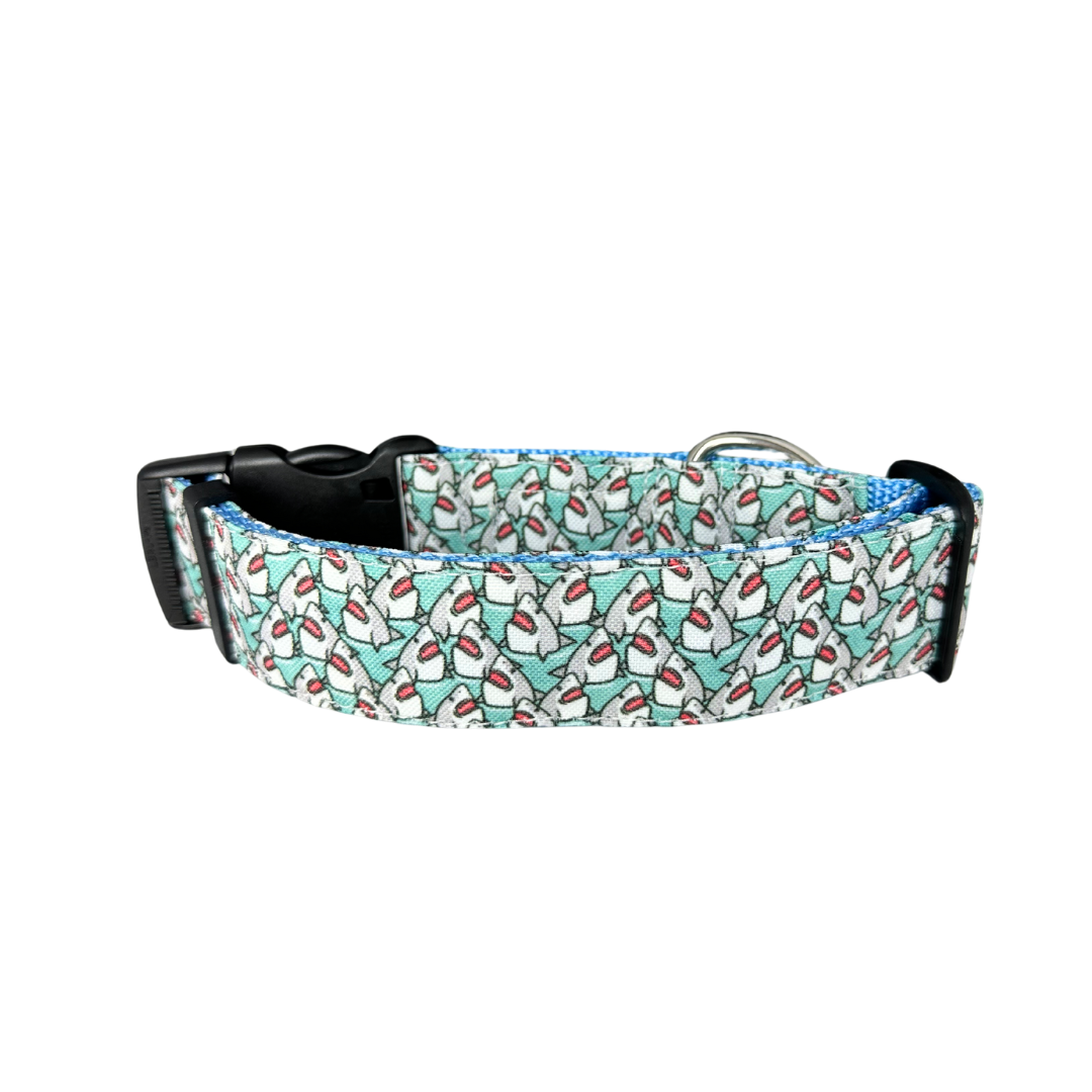 Shark Attack Lightweight Rust Proof Dog Collar