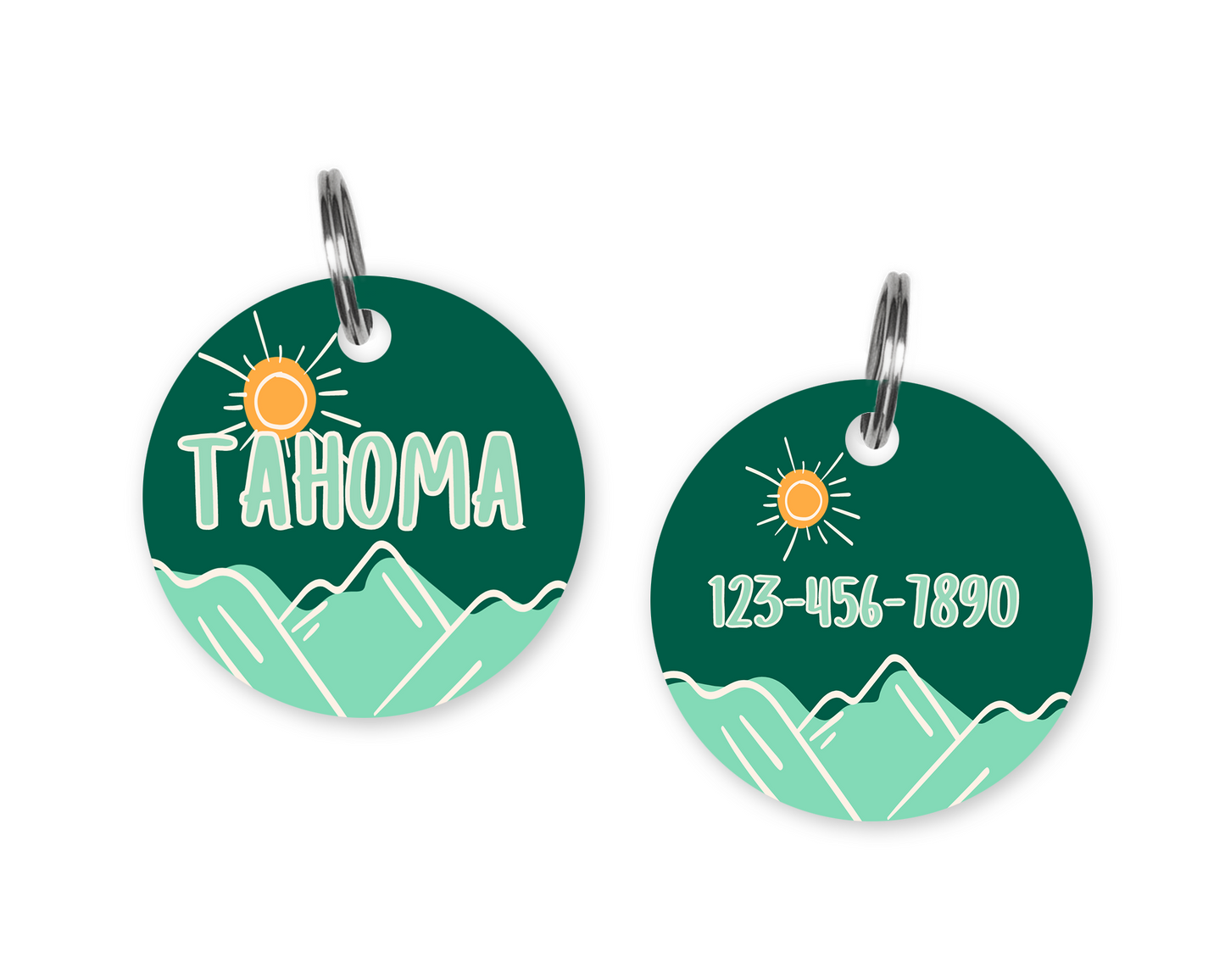 Tahoma Peak Custom Dog ID Tag