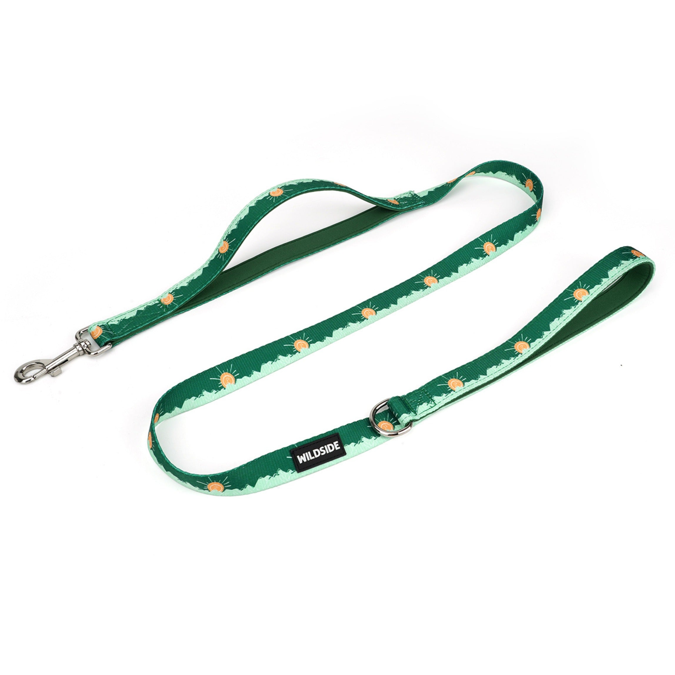 Premium Padded Dog Leash with Double Handle Durable 6ft Green