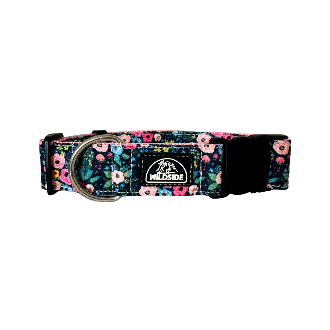 Navy Mini Rosa Eco-Canvas Collar | Only 1 Left!