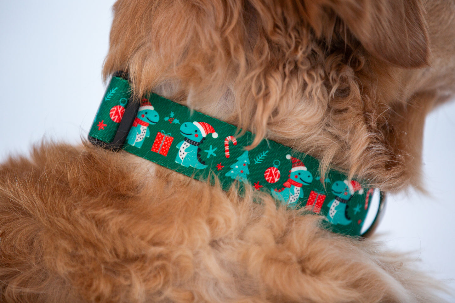 christmas dog collar, best christmas dog collar, Christmas dog collar for male dog, wide dog collar, dog collar for large dog