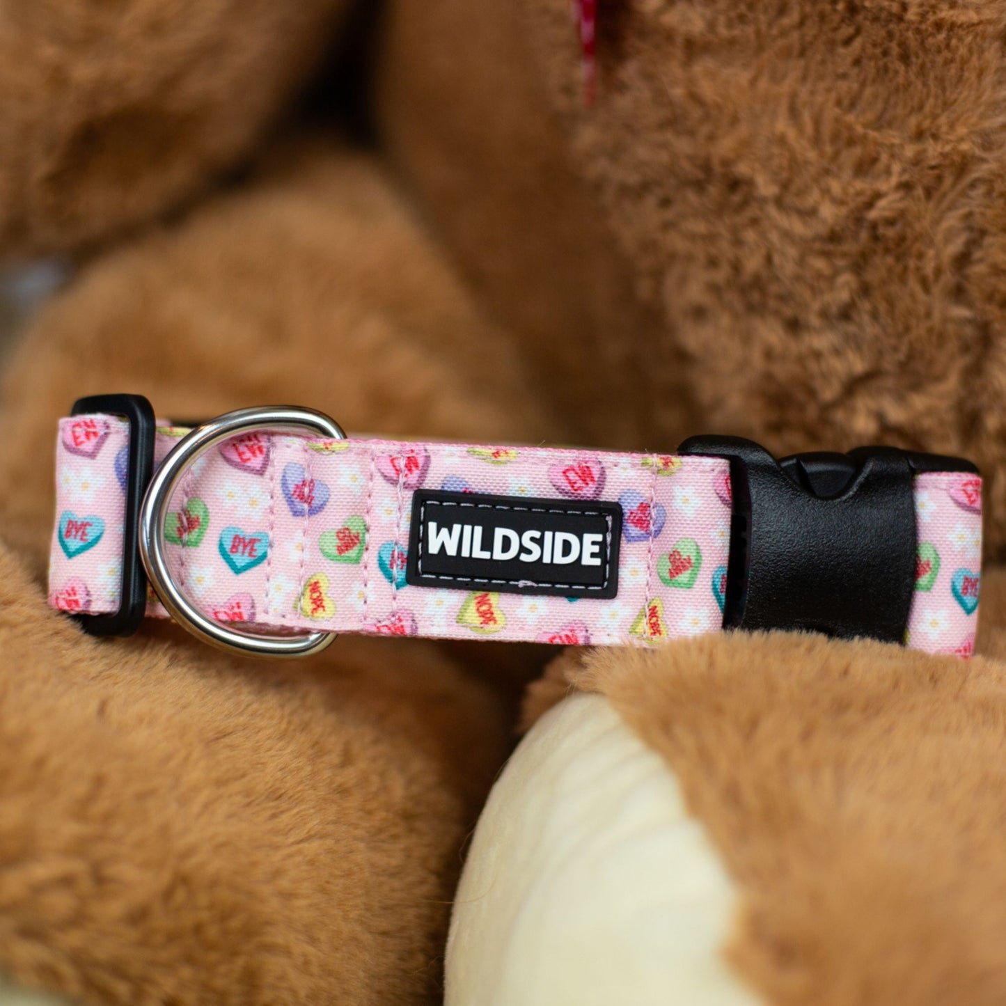 Anti Valentine Candy Hearts Durable Dog Collar