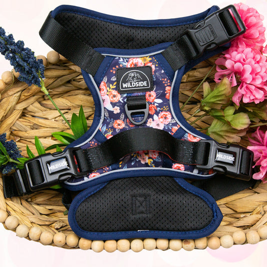 Wild Meadows Adjustable Dog Harness With Handle