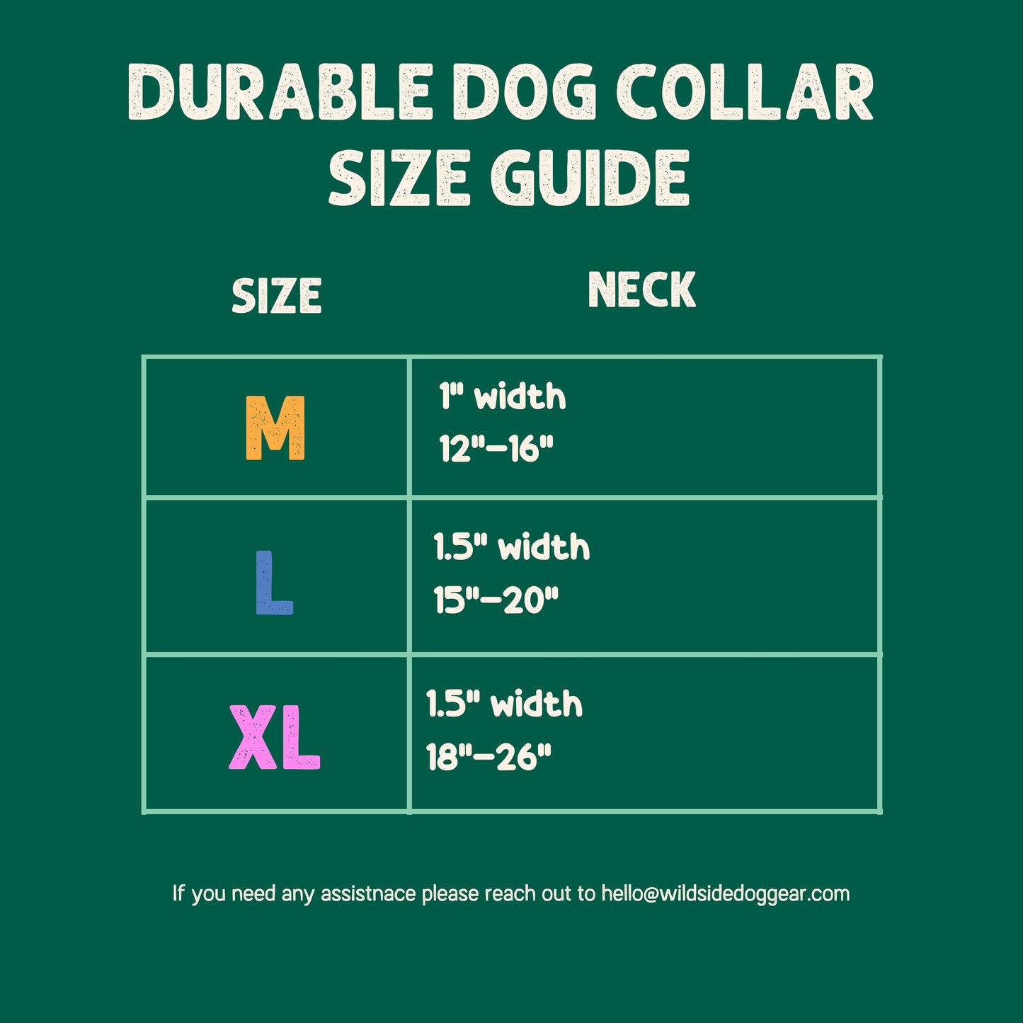 Sweet Teddy Love Durable Dog Collar