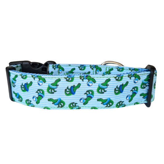 summer dog collar, dog collar on dog