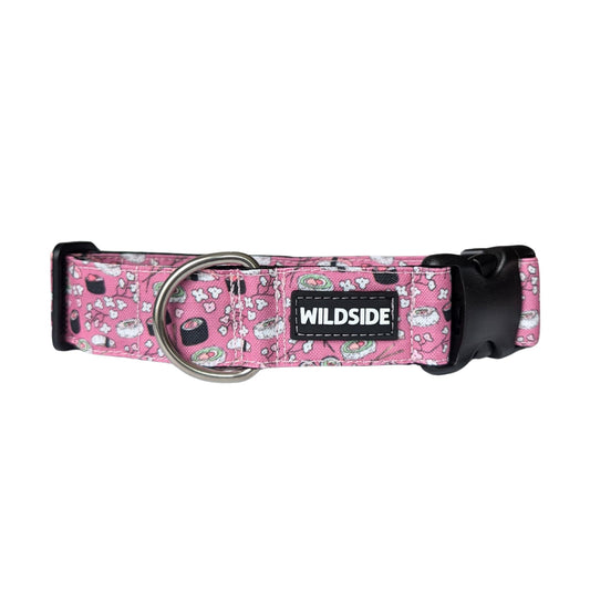 Cherry Blossom Plum Sushi Lightweight Dog Collar