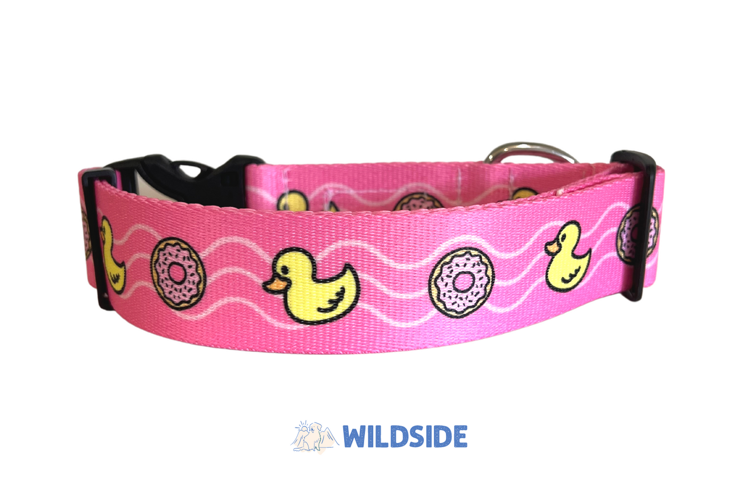 Duck N Donuts Water-Resistant Dog Collar (pink)