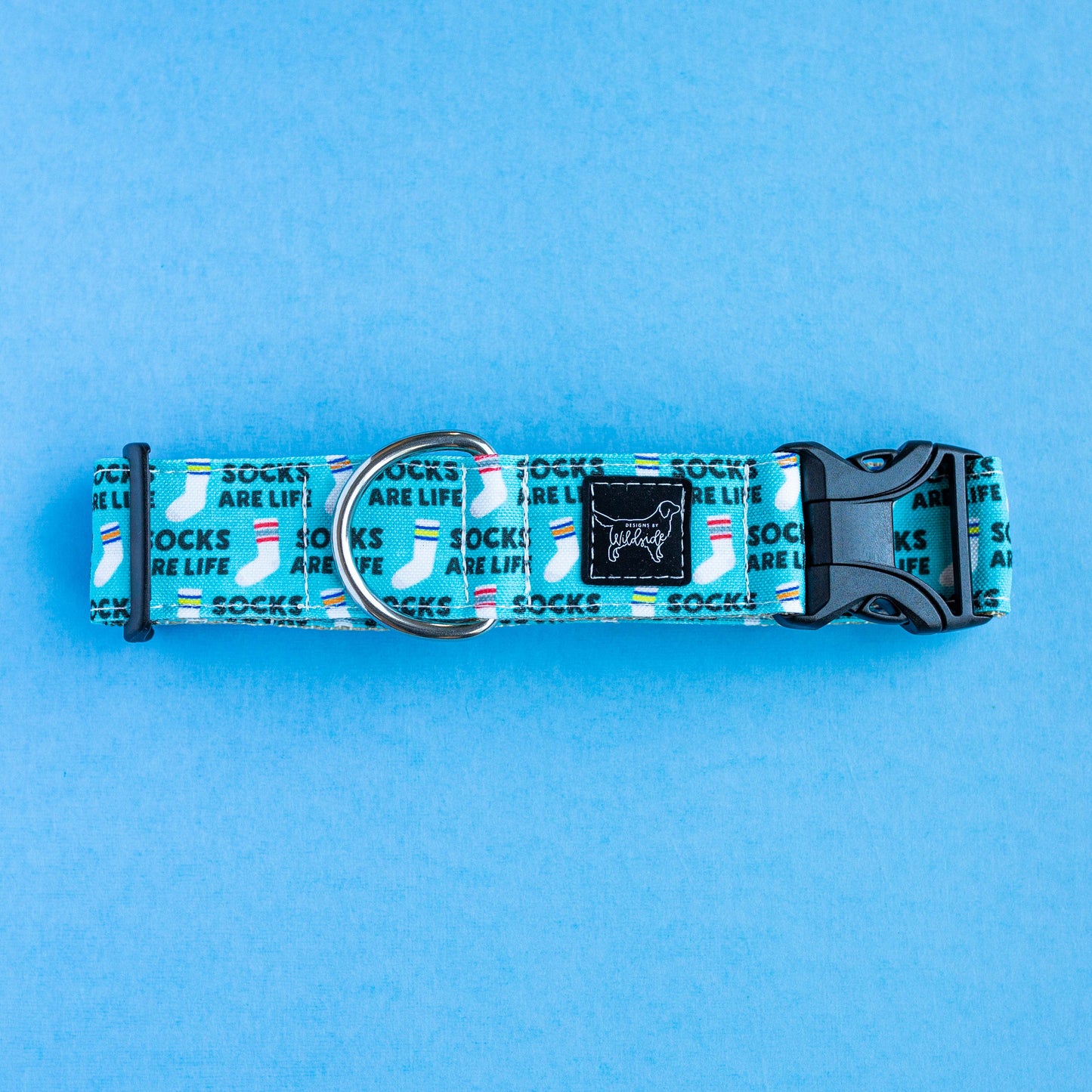 Socks are life - Eco Canvas Collar (blue)