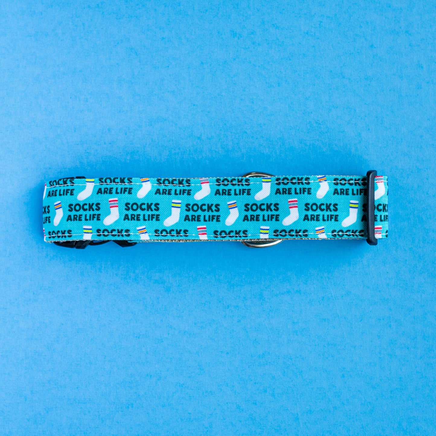 Socks are life - Eco Canvas Collar (blue)