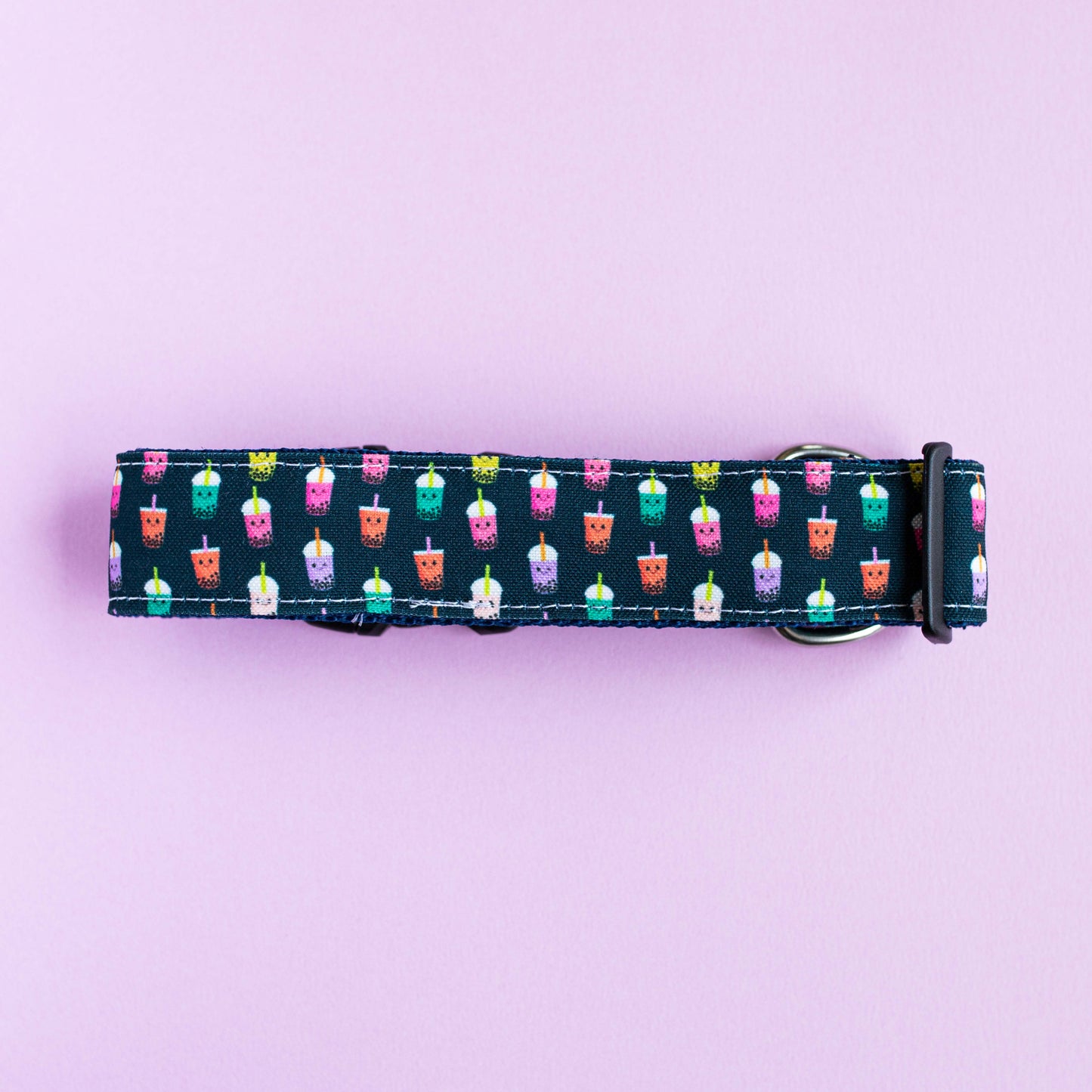 Navy Blue Boba Eco Canvas Collar