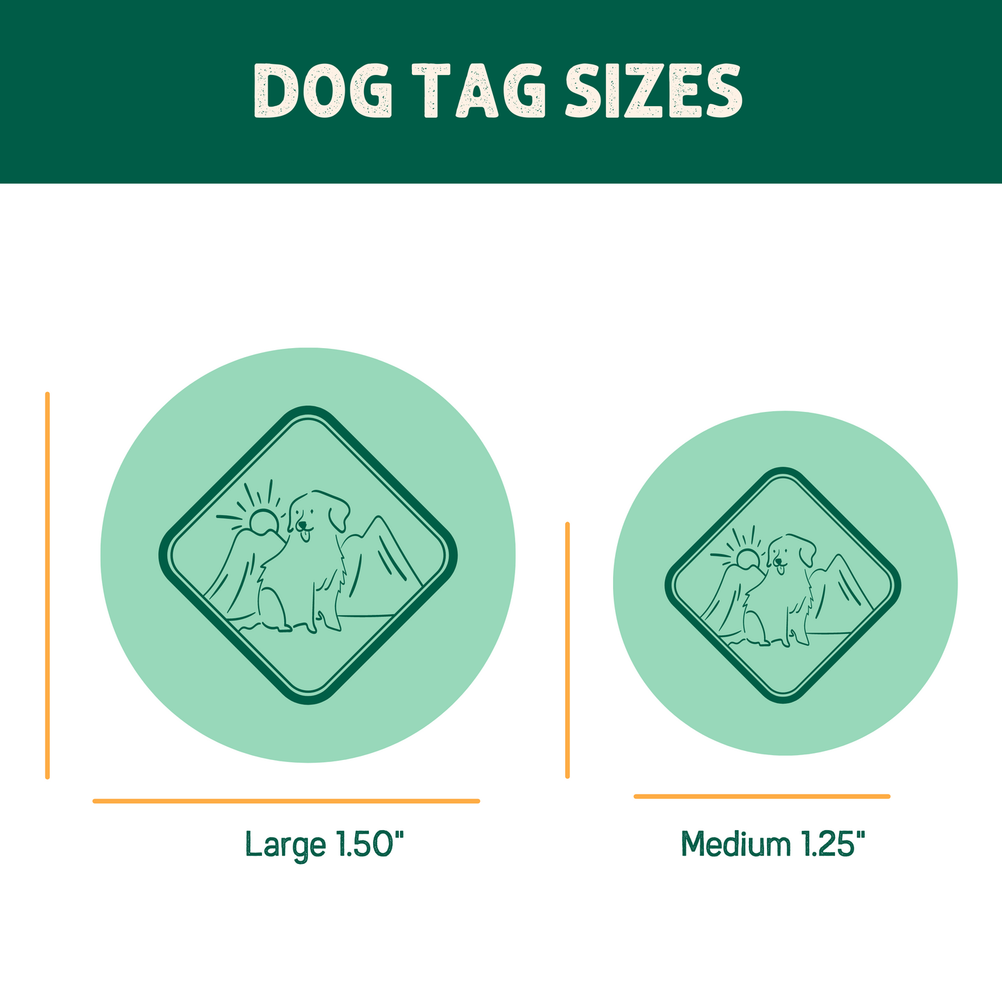 Dusty Blue Boho Custom Dog ID Tag