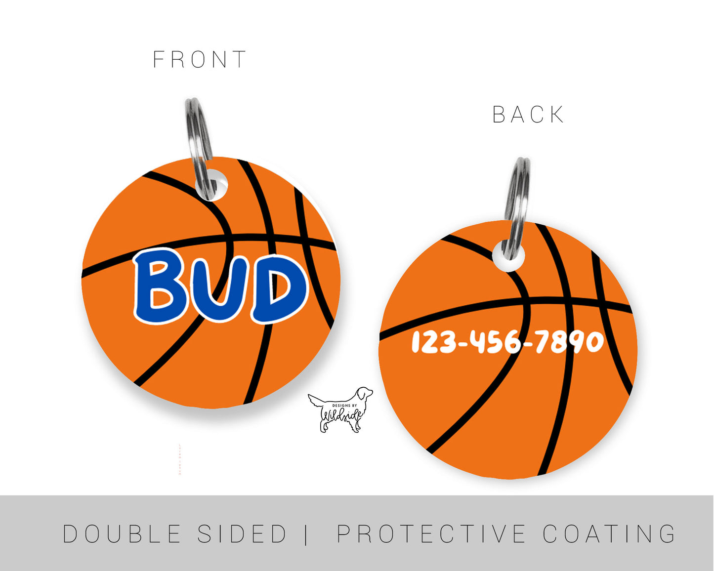 Basketball Custom Dog ID Tag