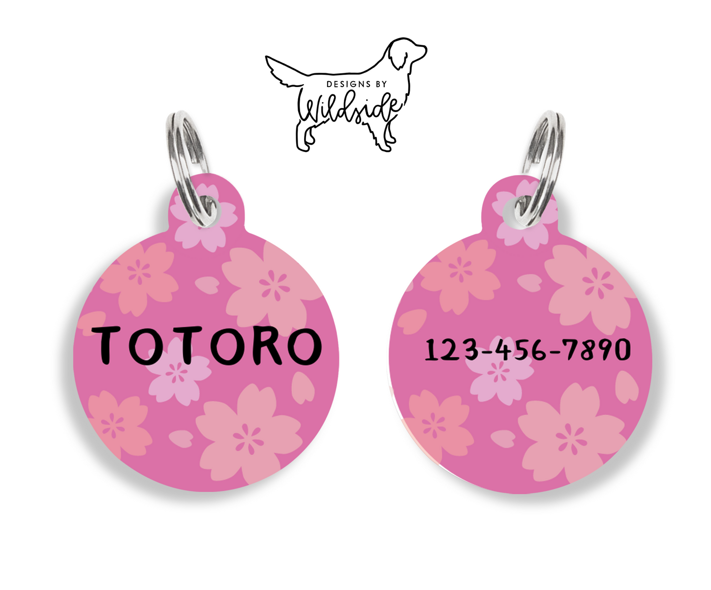 Cherry Blossom ID Tag