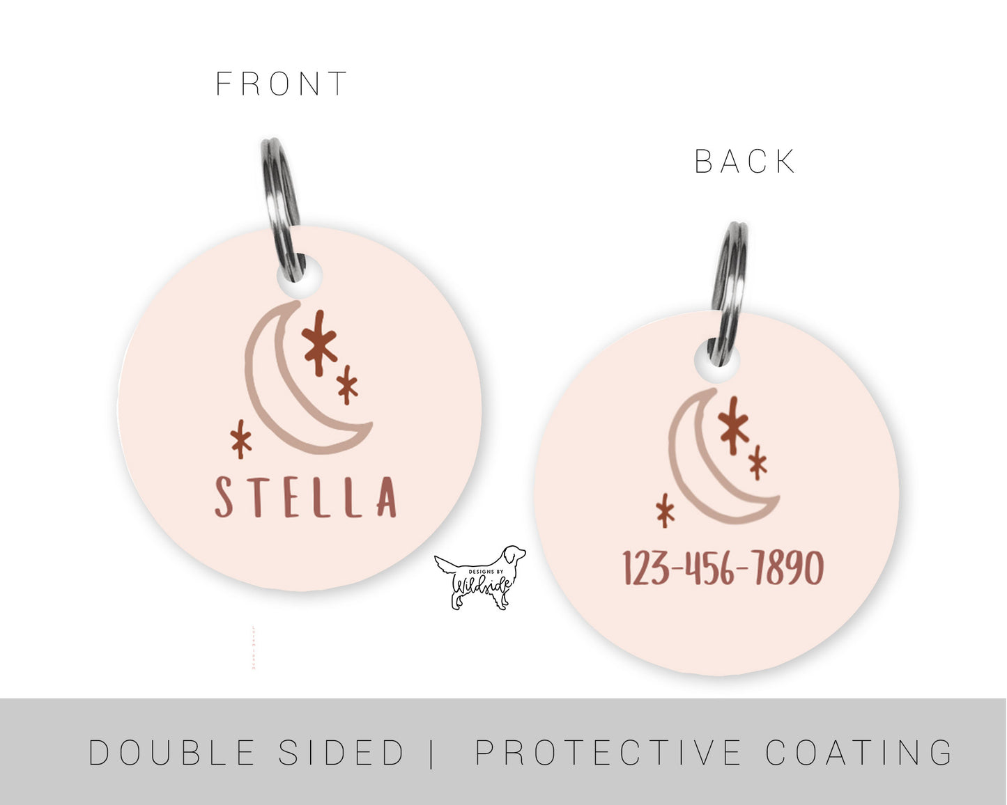 Nude Luna Custom Dog ID Tag