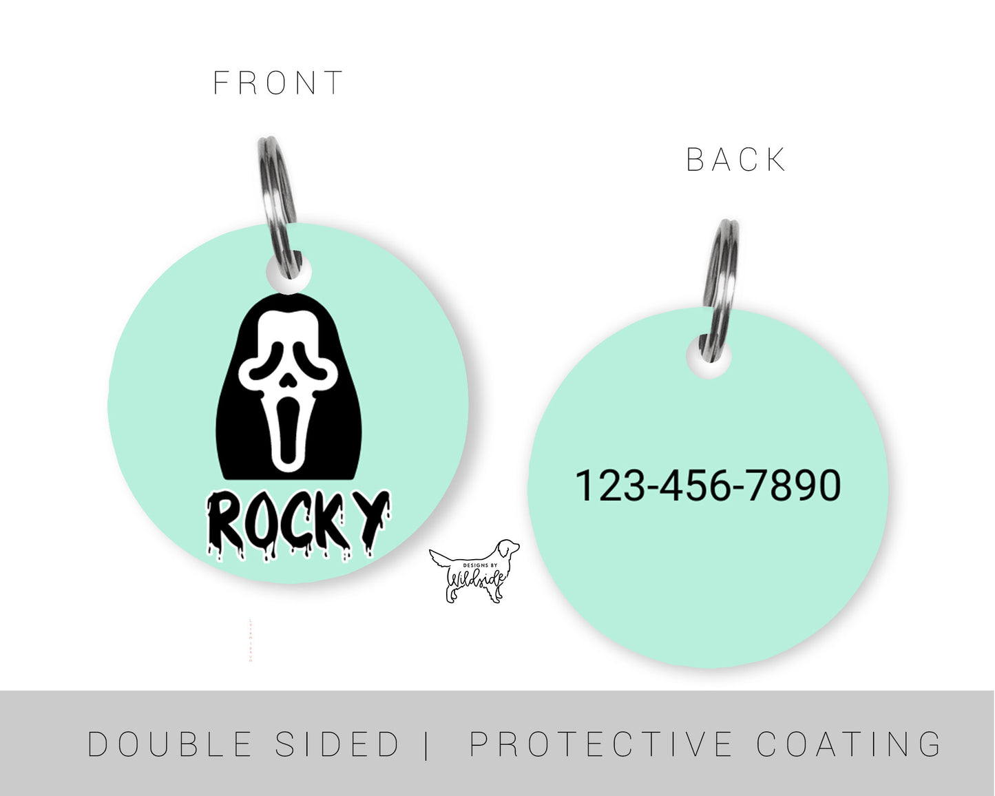 Scream Custom Dog ID Tag