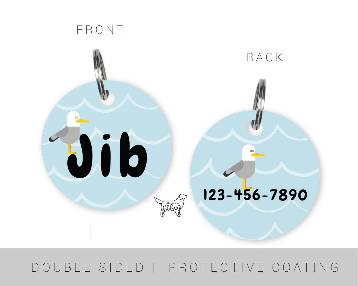 Seagull Custom Dog ID Tag