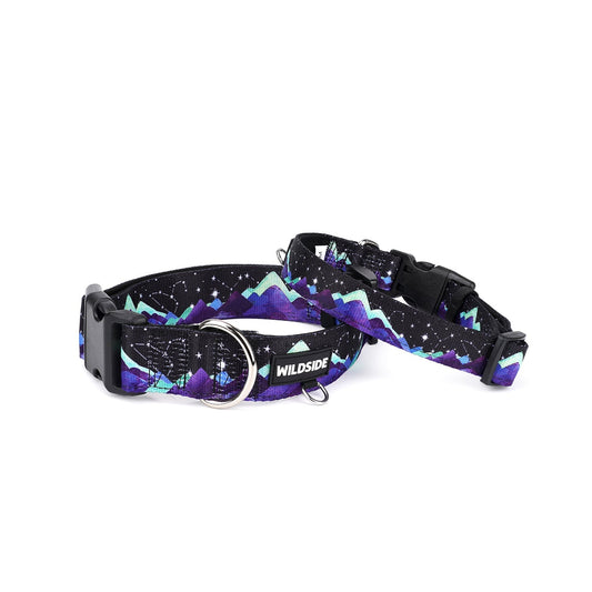 Aurora peak , best dog collar, black dog collar, mountain dog collar, hiking dog collar 