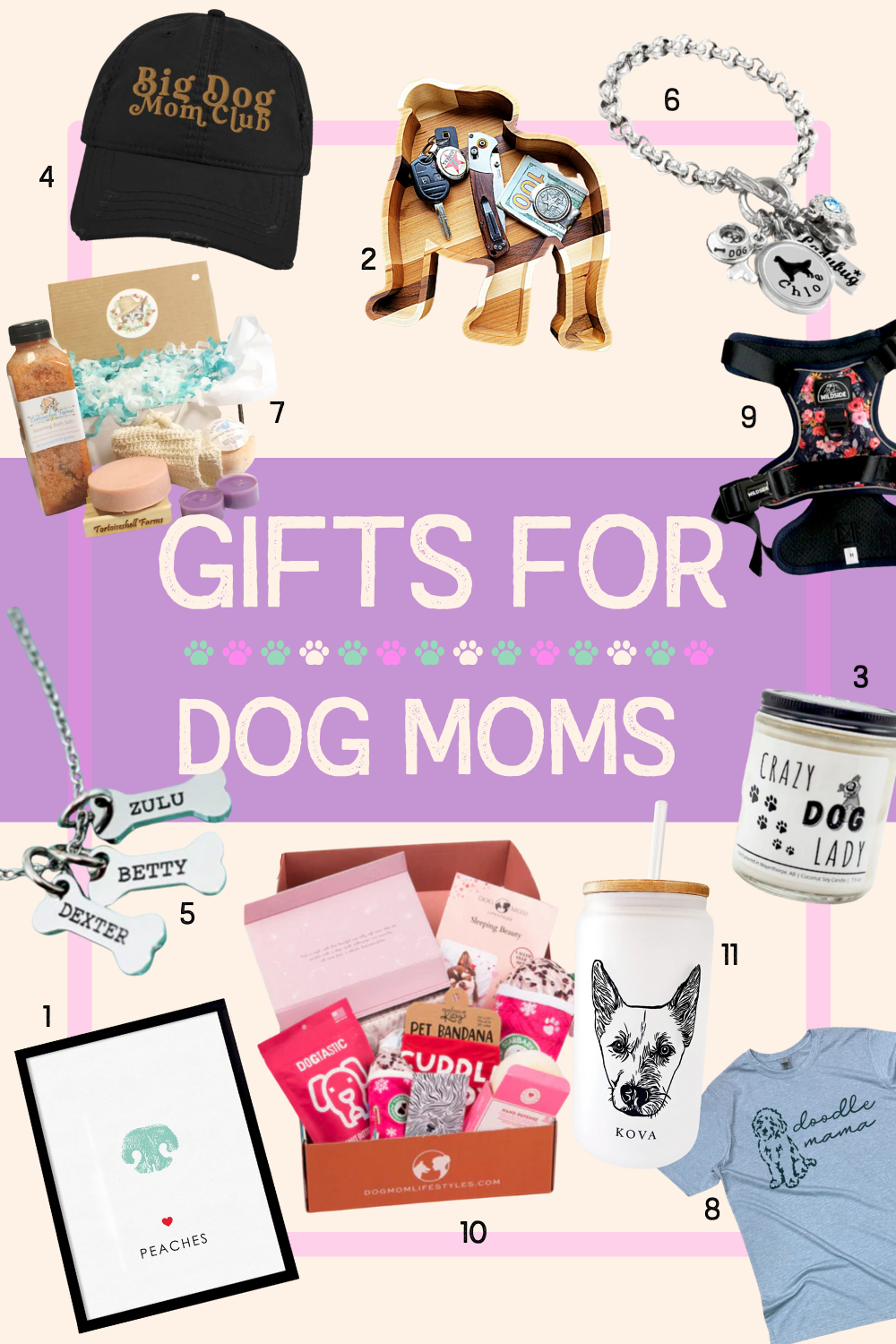 gift guide for dog mom, mothers day gift for dog lover