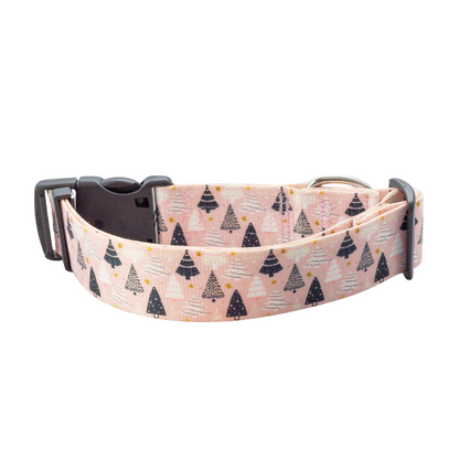 Pink Christmas Wonderland Rust Proof Collar