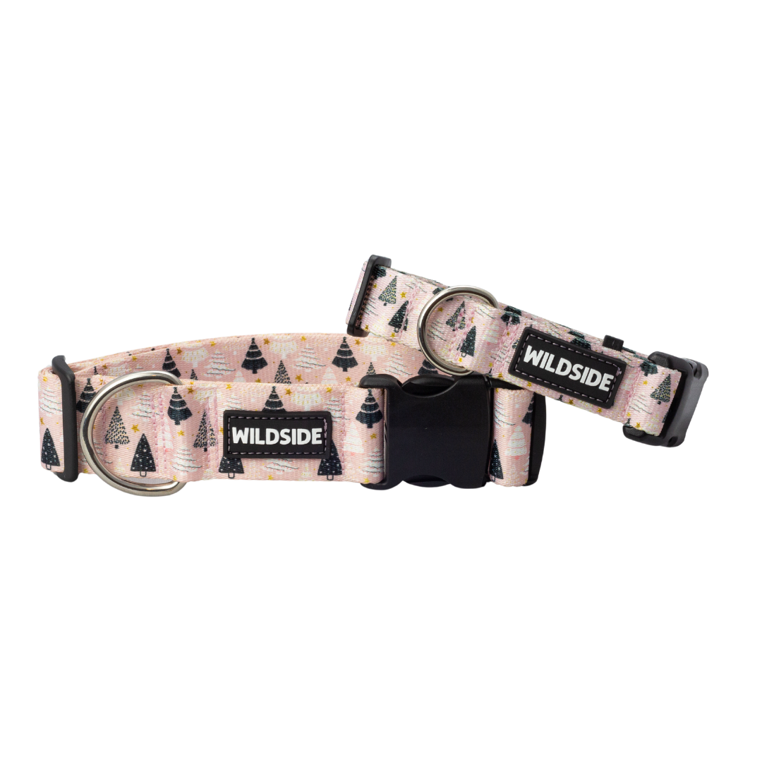 Pink Christmas Wonderland Rust Proof Collar