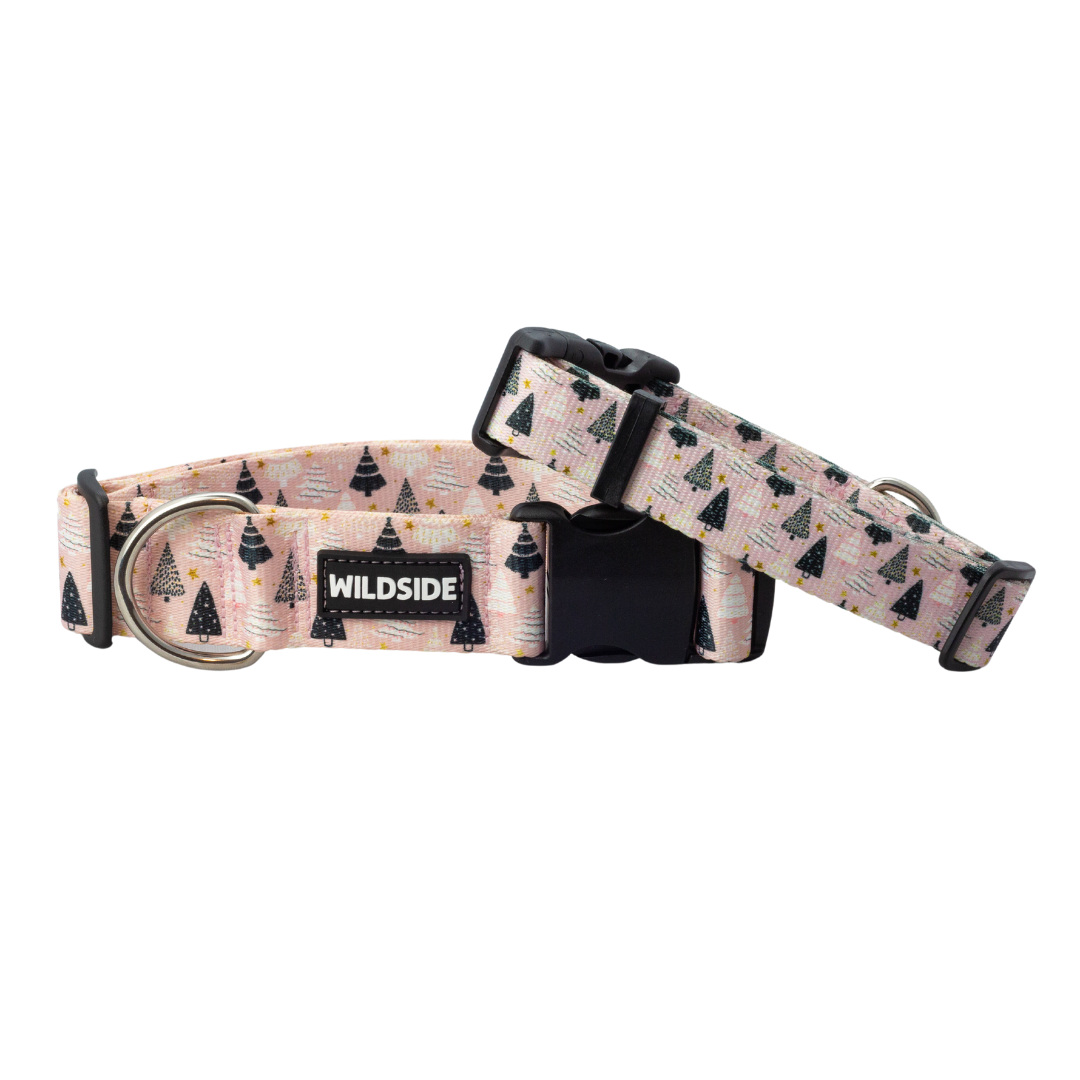 Pink Christmas Wonderland Rust Proof Collar