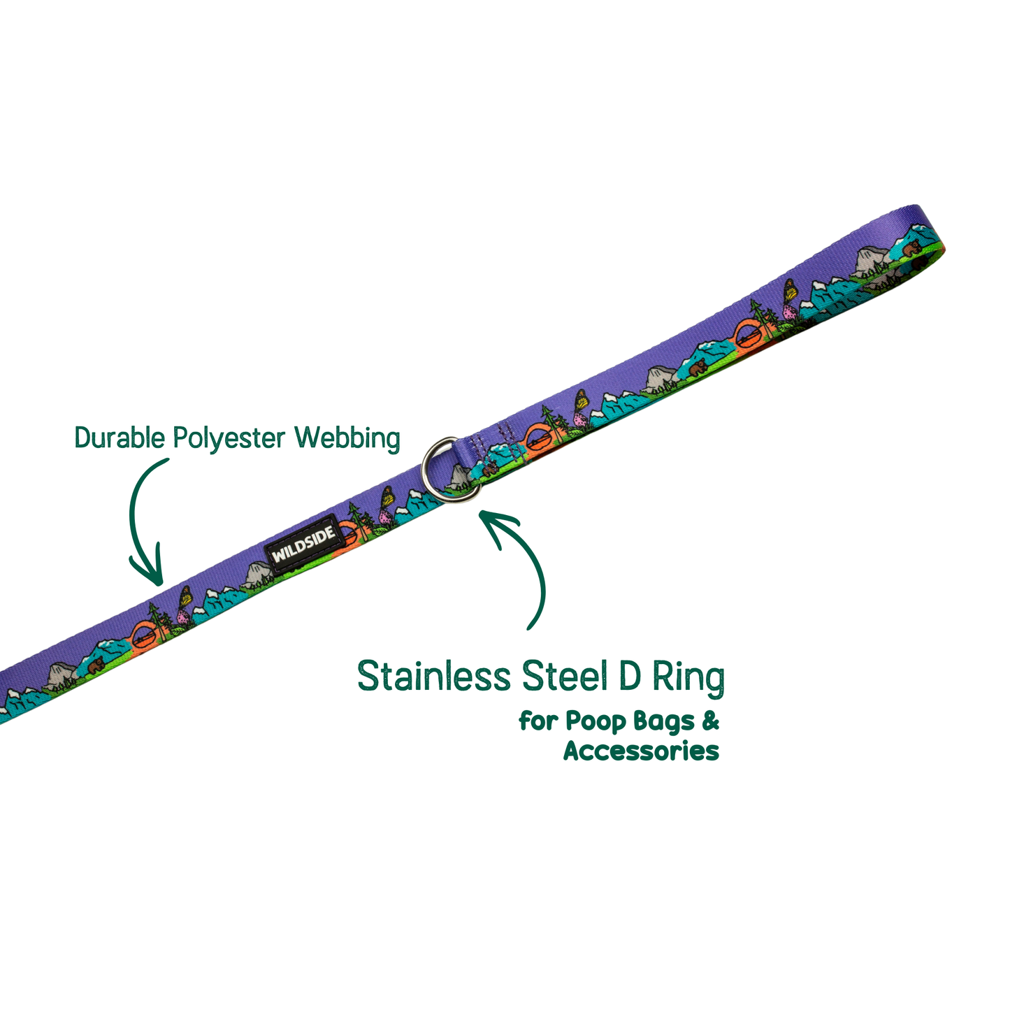 National Barkie Dog Leash with Traffic Handle - 6 Ft Rust Proof Adventure Leash