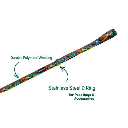 The Great National Parks Dog Leash with Traffic Handle - 6 Ft Rust Proof Adventure Leash