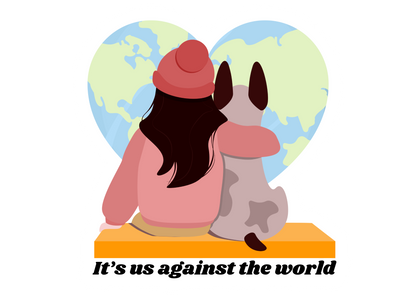 It's Us Against The World Sticker