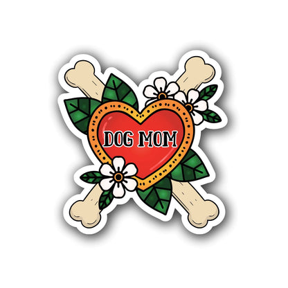 Badass Dog Mom Sticker