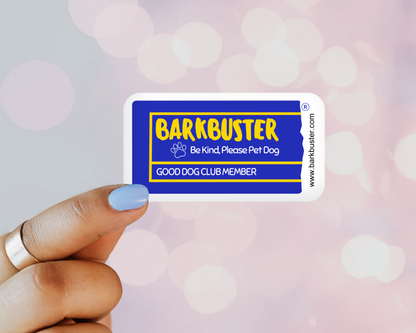 Barkbuster Membership Card Millennial Inspired Sticker