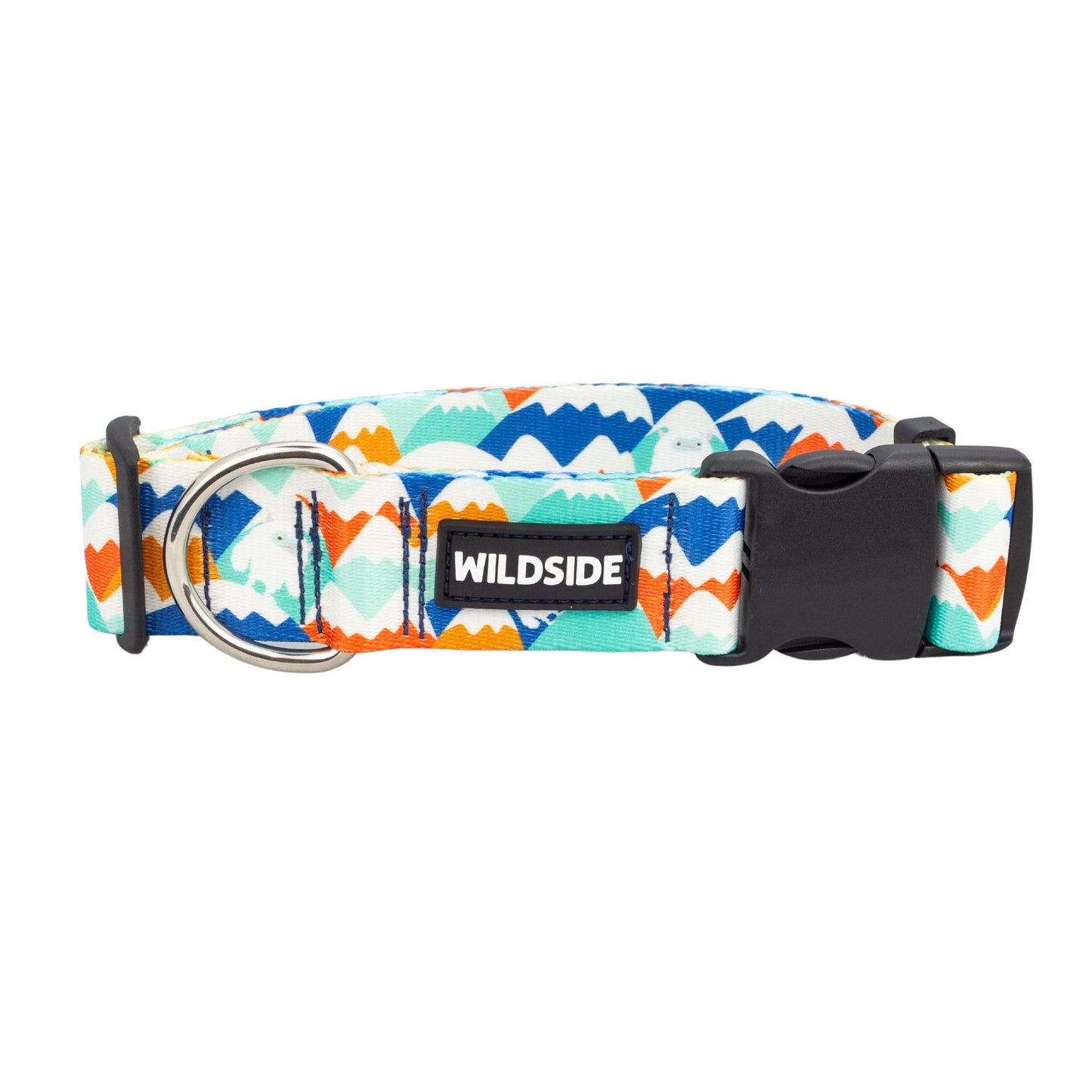 Blue yeti mountain dog collar, cute dog collar, boy dog collar, winter themed collar, puppy collar and leash set 