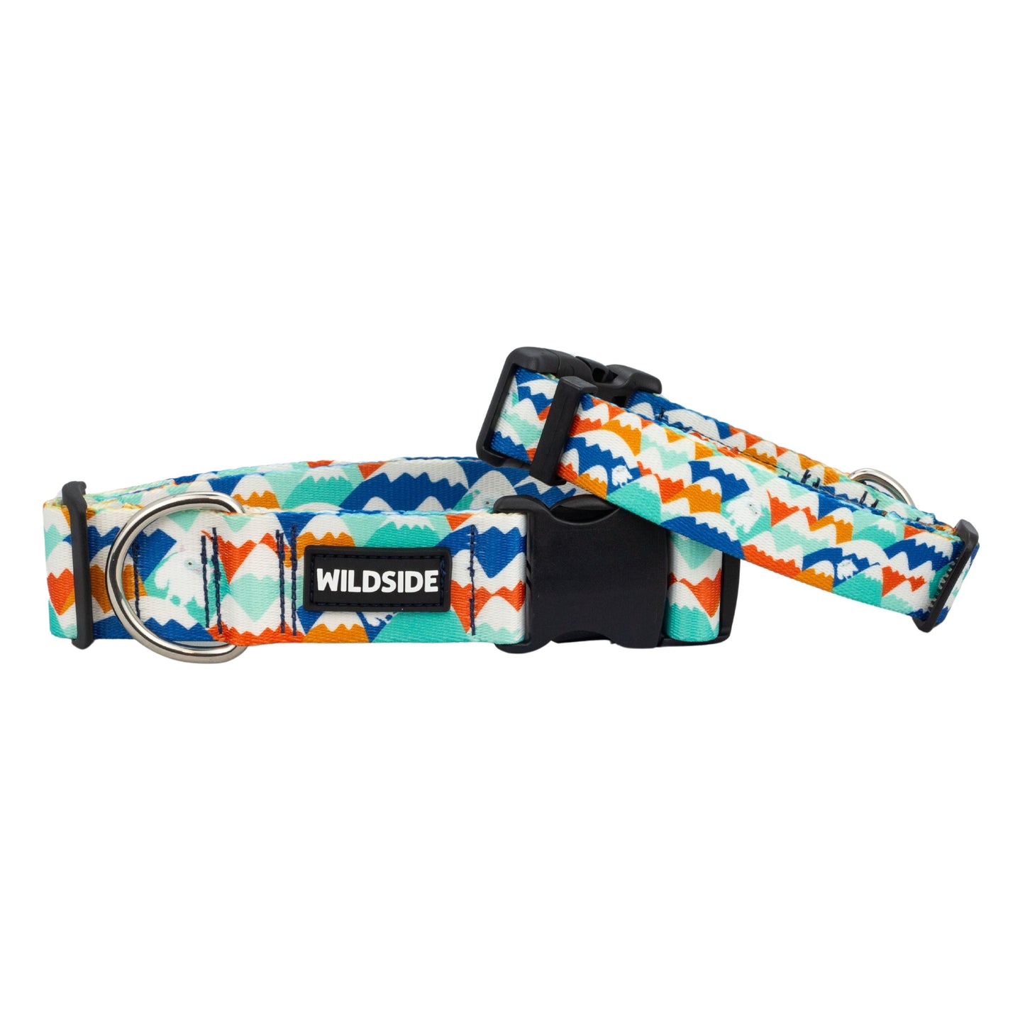 Yeti in the Alps (Blue Version) Rust Proof Dog Collar