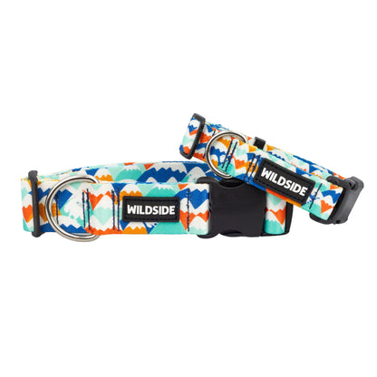 Yeti in the Alps (Blue Version) Rust Proof Dog Collar