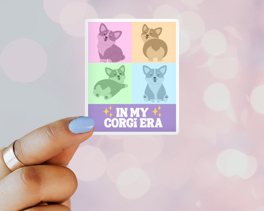 In My Corgi Era – Taylor Swift-Inspired Vinyl Sticker