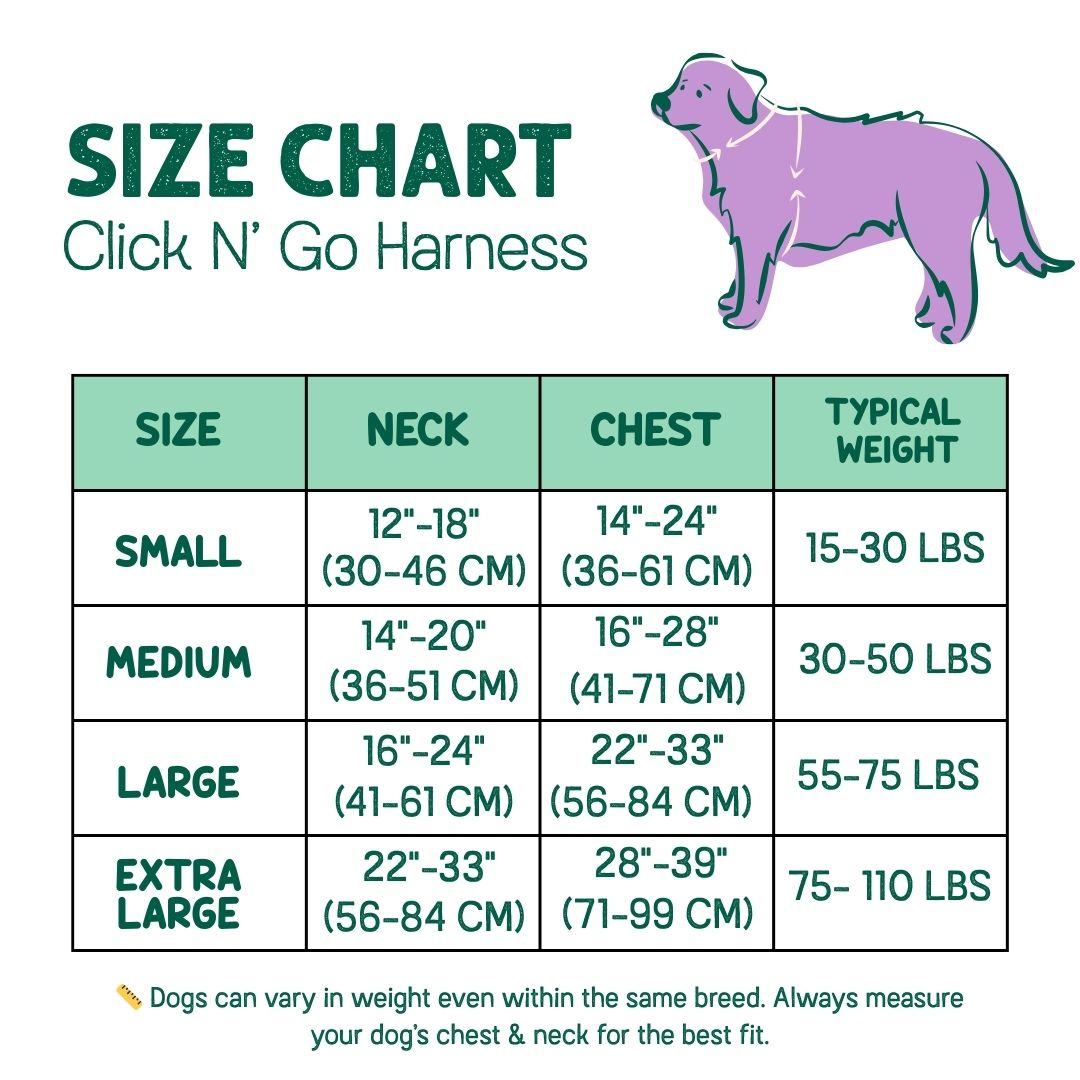 Tahoma Peak Adjustable Click N' Go Dog Harness With Handle
