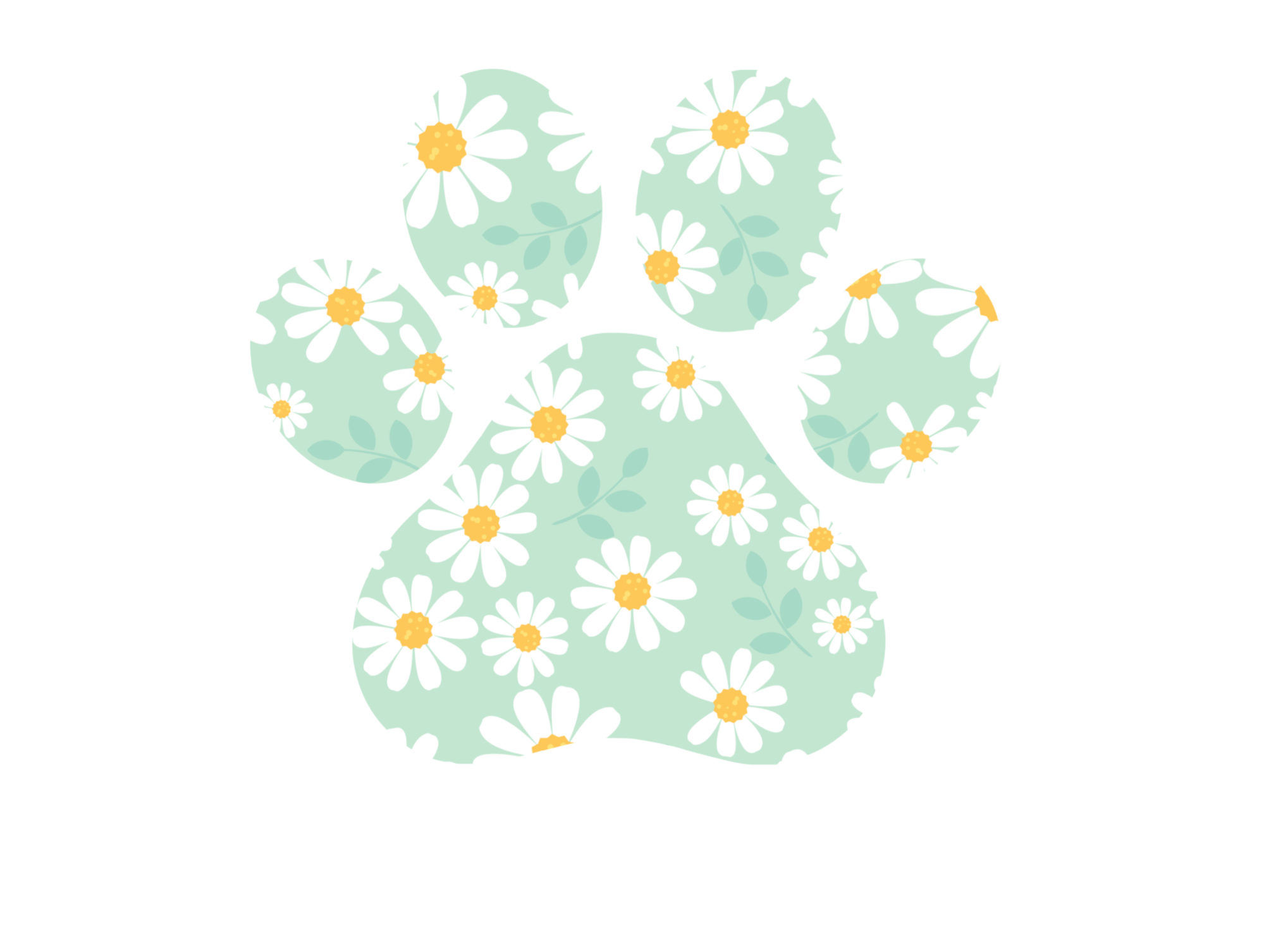 Daisy Paw Sticker