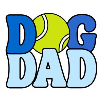 Dog Dad Tennis Ball Sticker