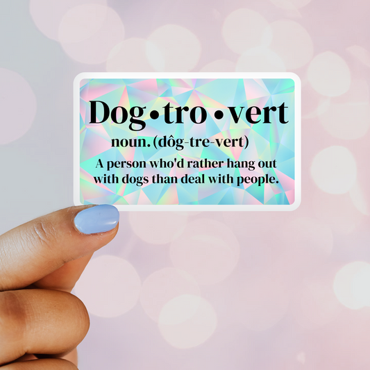 Dogtrovert Sticker