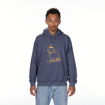 Snowboard Puppy Unisex Hoodie- Only 1 Left!