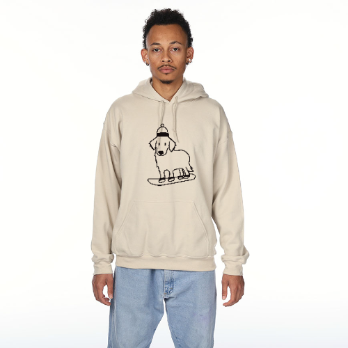 Snowboard Puppy Unisex Hoodie