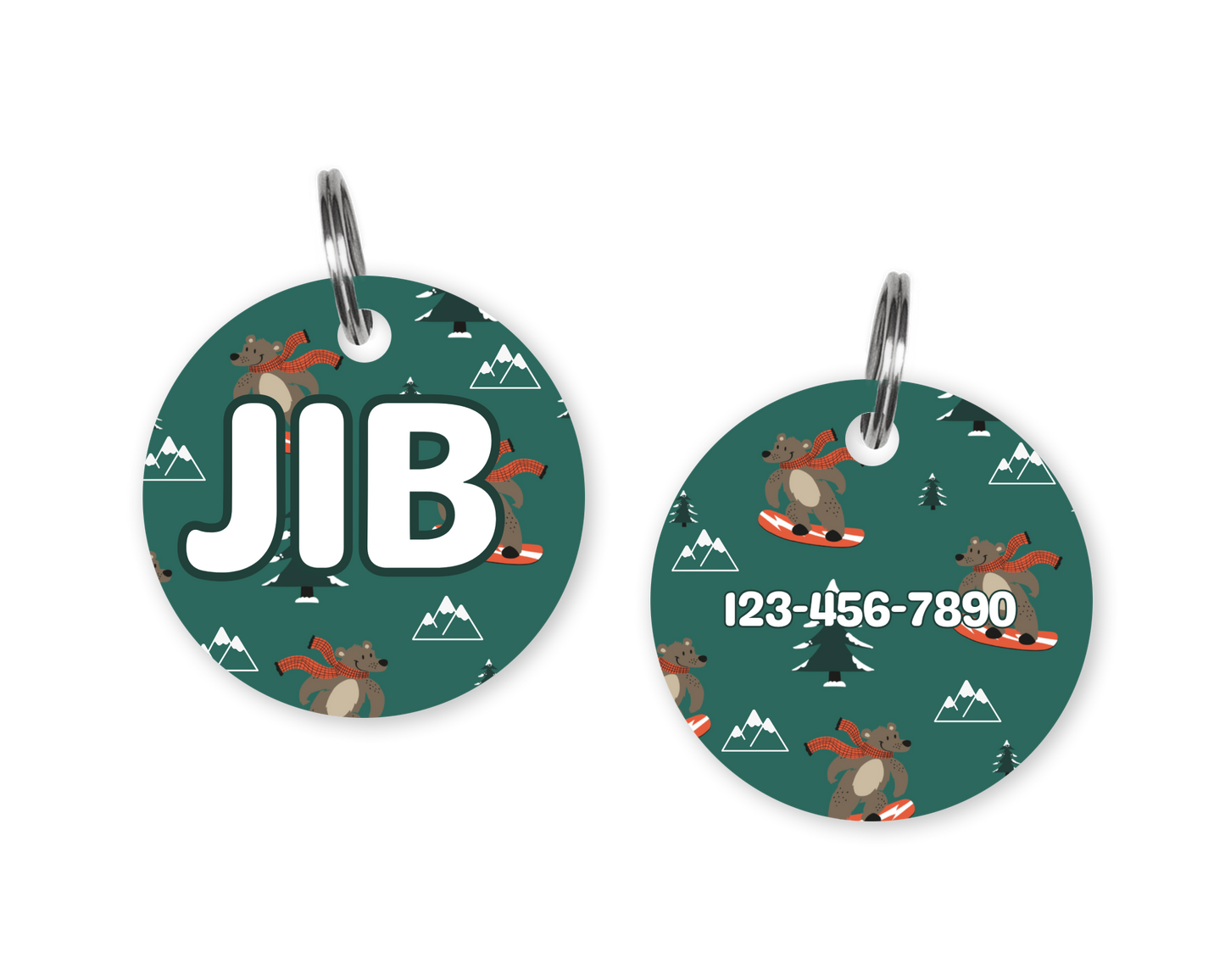 Jibby Bear Custom Dog ID Tag