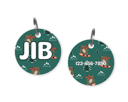 Jibby Bear Custom Dog ID Tag