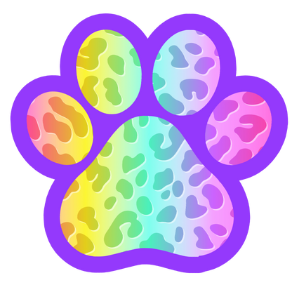 Lisa Frank Dog Paw Inspired | Only 2 Left | Save ($4)