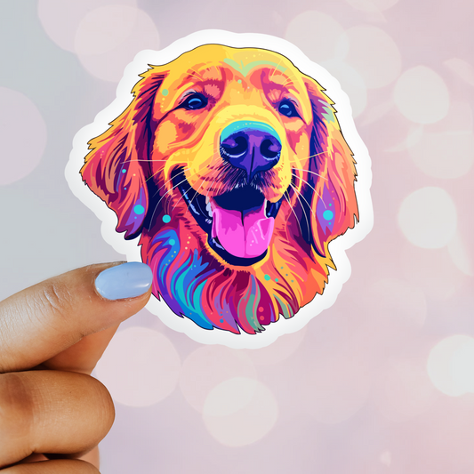 Rainbow Golden Smile Sticker