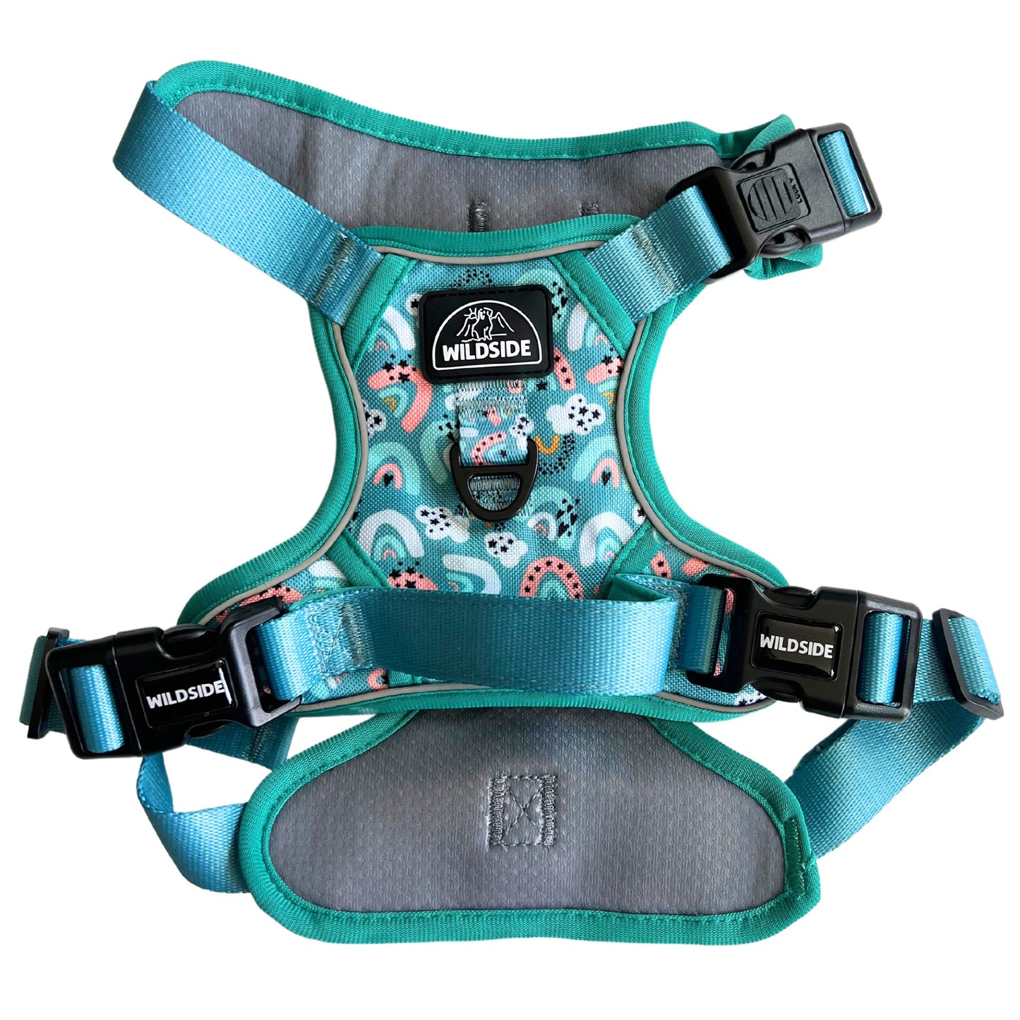 Cute dog harness, harness for golden retriever puppy, harness for dogs that pull, harness with handle, no slip over the head harness, mint harness, green harness, cutest harness, best dog harness, front harness vs back harness