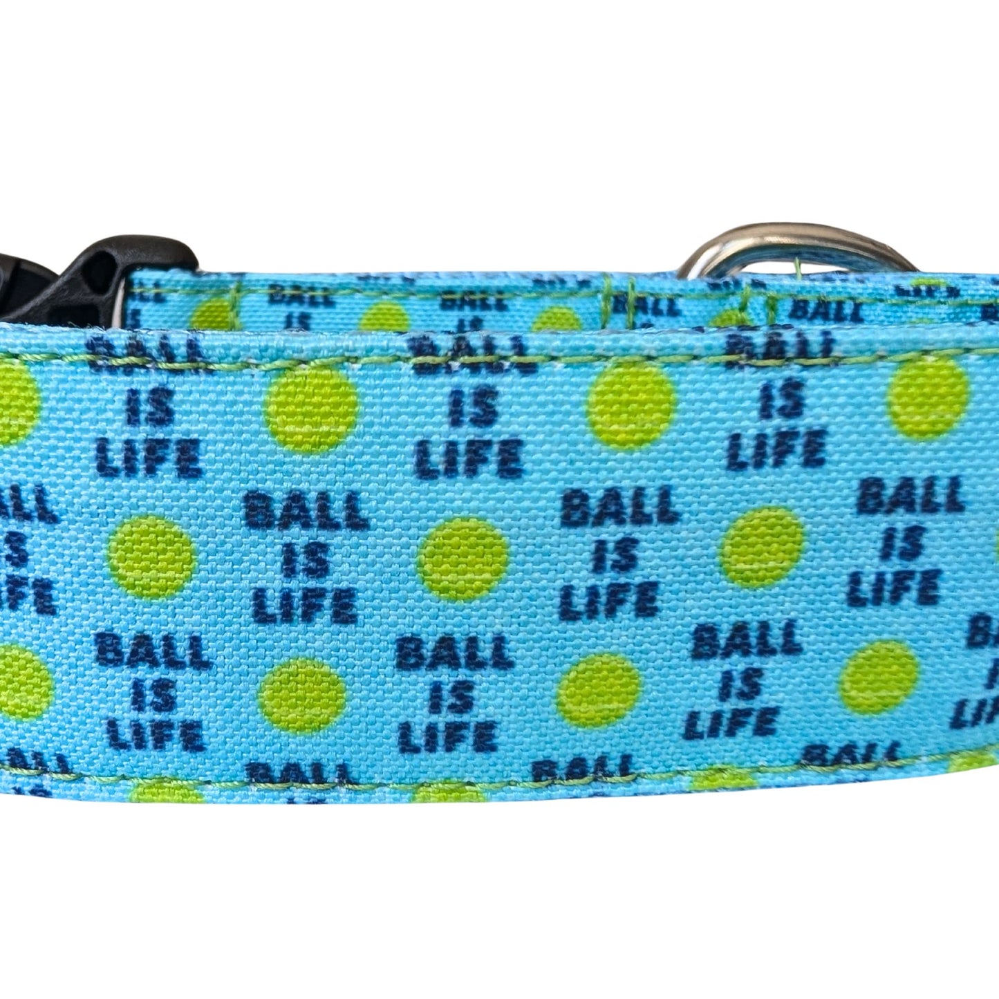 Ball is Life Lightweight Dog Collar (Blue)
