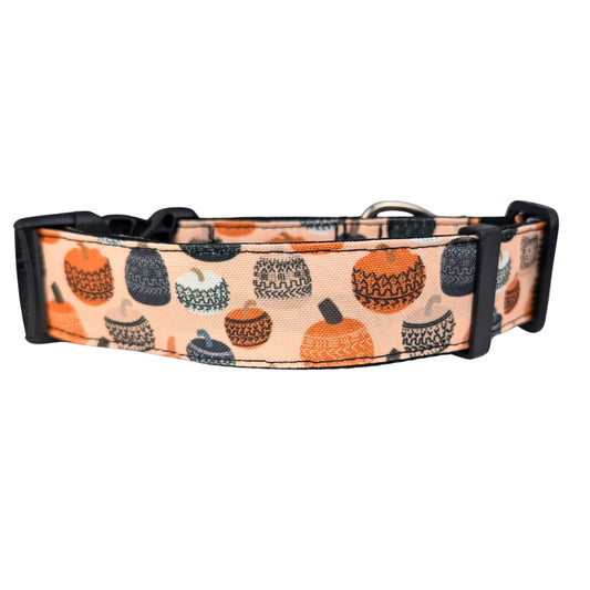 Boho Pumpkin Rust Proof Dog Collar