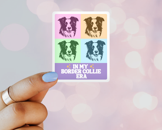 In My Border Collie Era – Taylor Swift-Inspired Vinyl Sticker