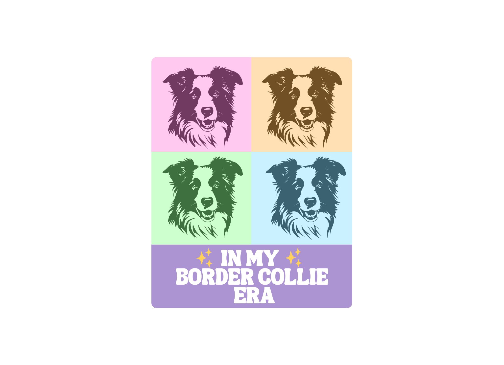 In My Border Collie Era – Taylor Swift-Inspired Vinyl Sticker